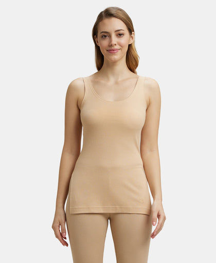 Super Combed Cotton Rich Thermal Tank Top with StayWarm Technology - Skin