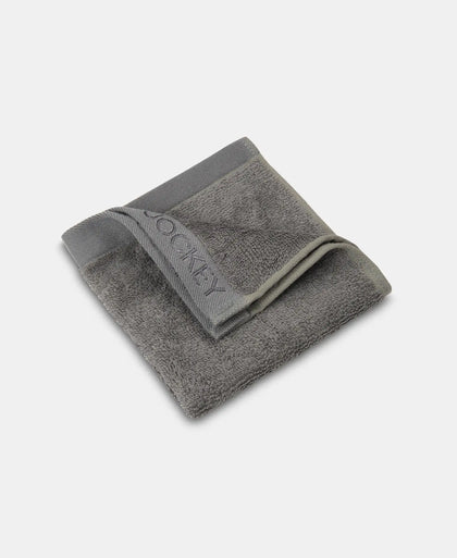 Bamboo Cotton Blend Terry Ultrasoft and Durable Face Towel with Natural StayFresh Properties - Grey-3